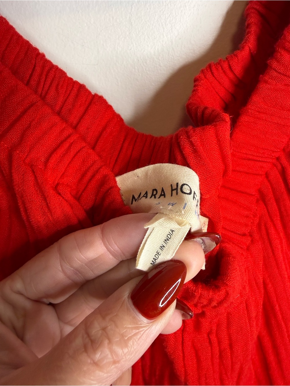 Mara Hoffman Swim red Blanche Wide Leg Jumpsuit Size Small - Picture 7 of 10